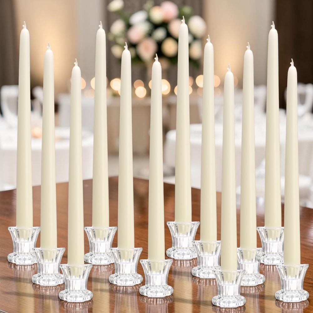 CANDELA CONICA DA 30 CM PANNA